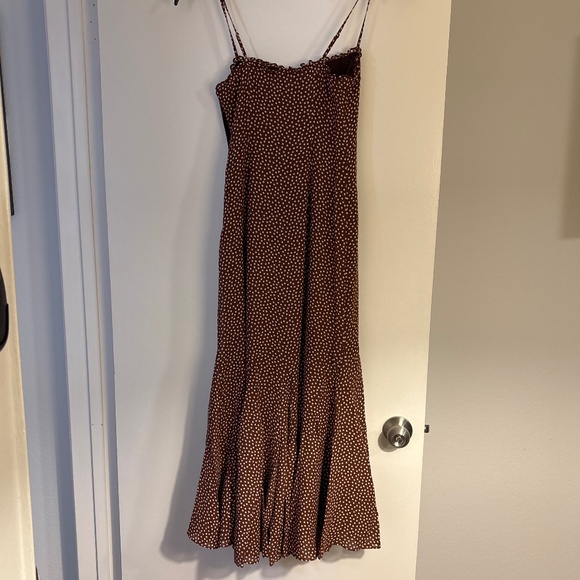 Reformation Lilibet Dress Brown - Size 0 - Picture 1 of 4